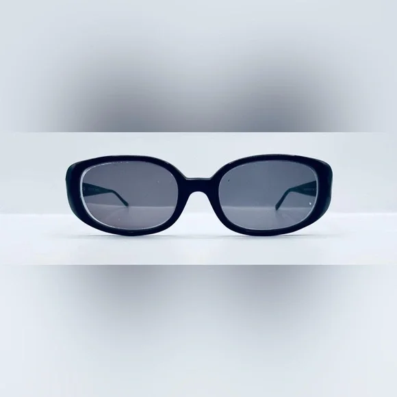 Ellen Tracy Black Oval Sunglasses Frames Only - Picture 3 of 8